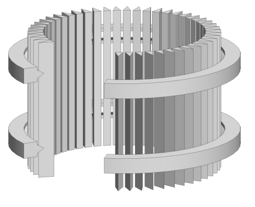 Wedge Wire Screen axial slots