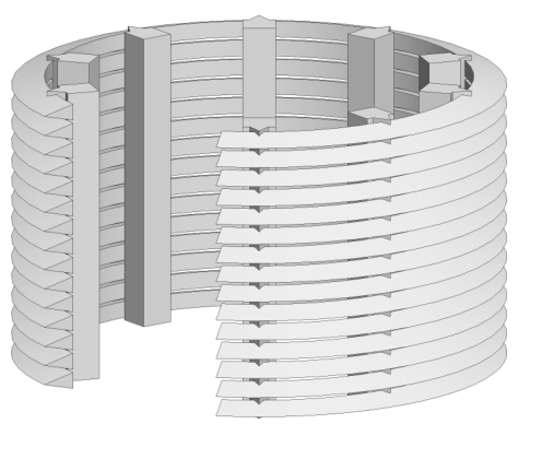Wedge Wire Screen flow direction