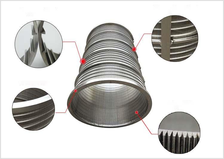 Wedge Wire Filter Basket Cylinder