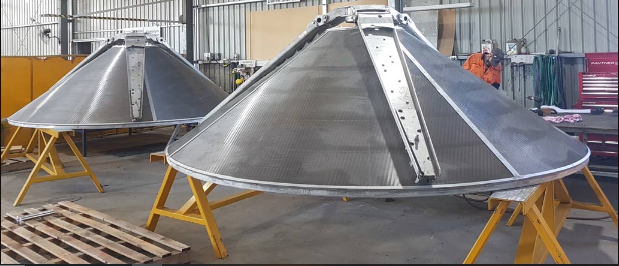 Cone screening solutions are ideal for fish-friendly, shallow intakes or offtakes