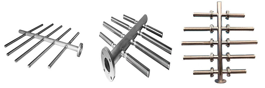 wedge wire water header laterals distributor for water treatment system