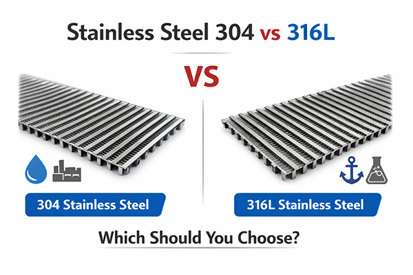 Stainless Steel 304 vs 316L Wedge Wire Screens: Which Should You Choose