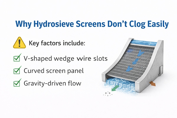 Why Hydrosieve Screens Don't Clog Easily