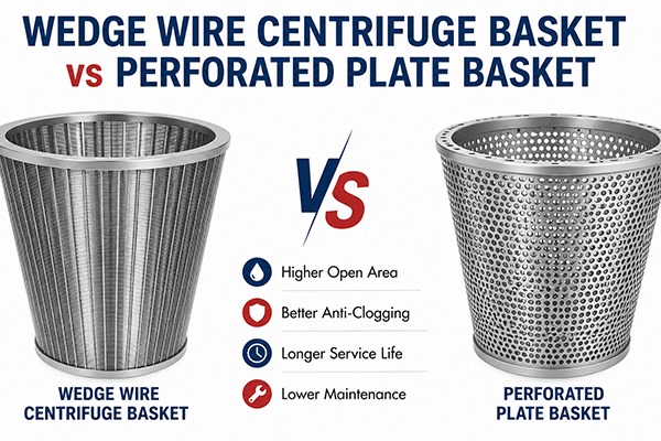 Wedge Wire Centrifuge Basket vs Perforated Plate Basket Wedge Wire Centrifuge Basket vs Perforated Plate Basket