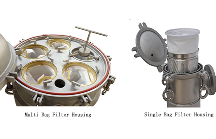 multi bag filter housing, single bag filter housing, stainless steel bag filter, manufacturer