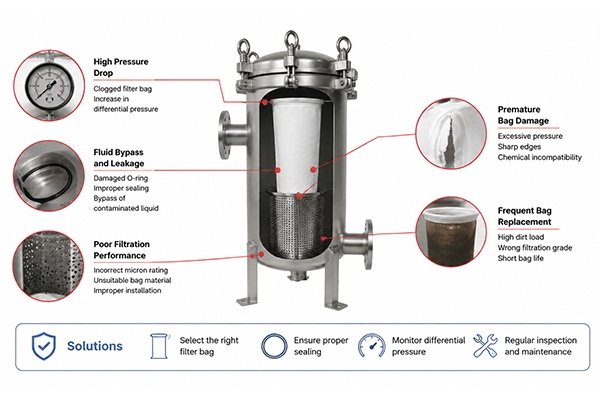 Common Bag Filter Housing Problems and How to Solve Them Common Bag Filter Housing Problems and How to Solve Them