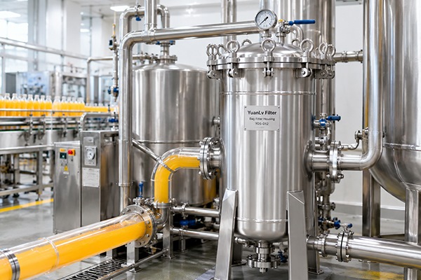 Fruit Juice Clarification with a 12-Bag Filter Housing