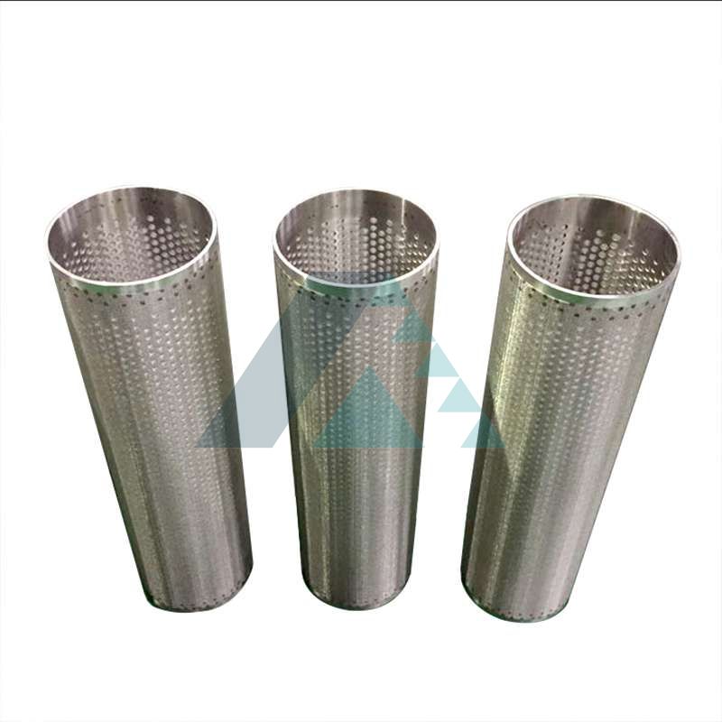 Perforated Filter Tube, AISI 304 Punching Hole Stainless Mesh Tube