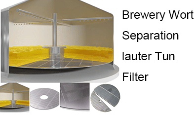 Wort Separation With lauter Tun Filter