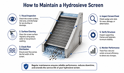 How to Maintain a Hydrosieve Screen