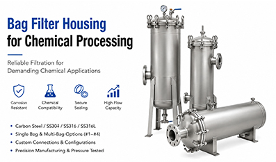 Bag Filter Housing for Chemical Processing