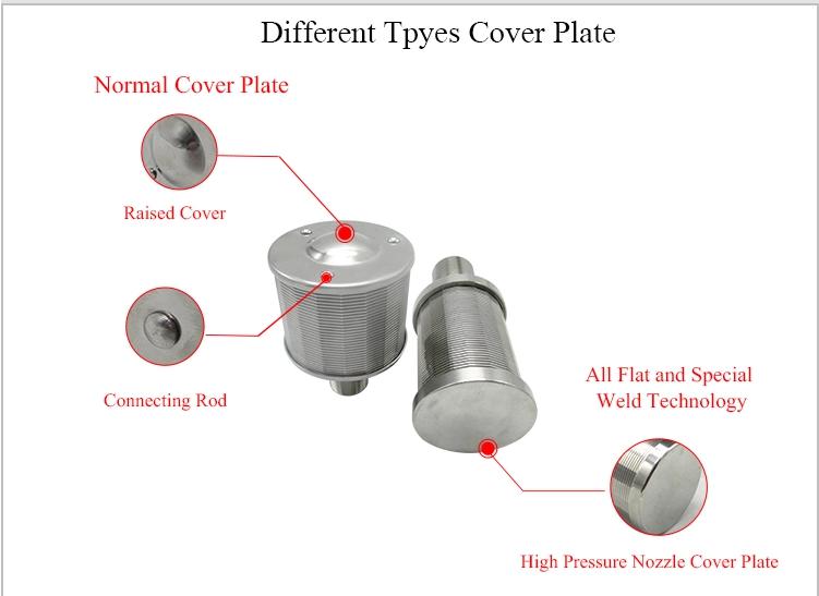 SS Wedge Wire Screen Sand Filter Nozzle for Water Treatment
